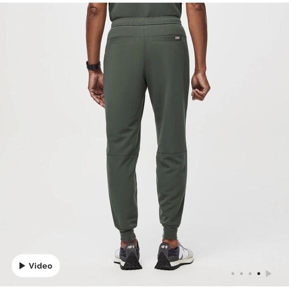 Figs Technical Collection Slim Tansen Jogger Scrub Pants Moss Men’s Large New - Picture 8 of 10